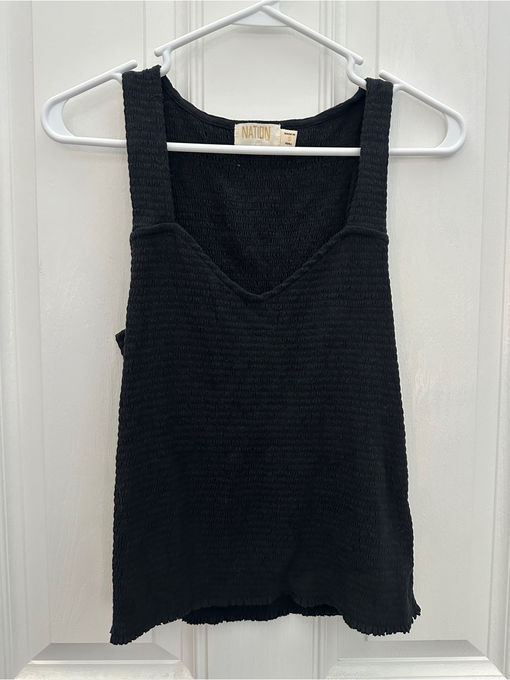 Nation LTD Black Textured Tank
